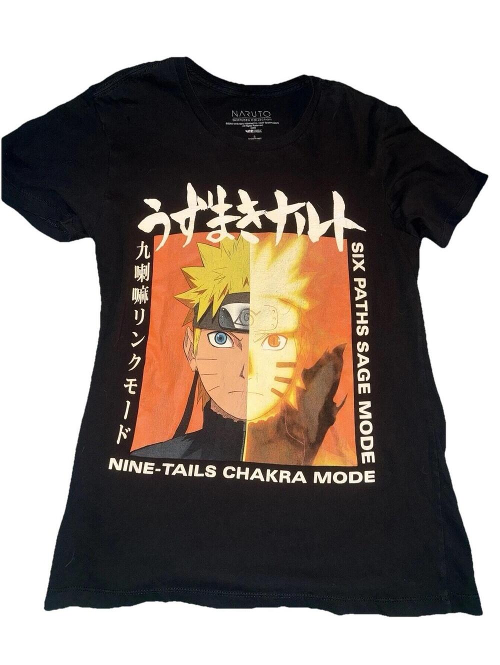 Naruto Shippuden Nine-Tails Chakra Mode Six Paths Sage Size Small Mens T-Shirt